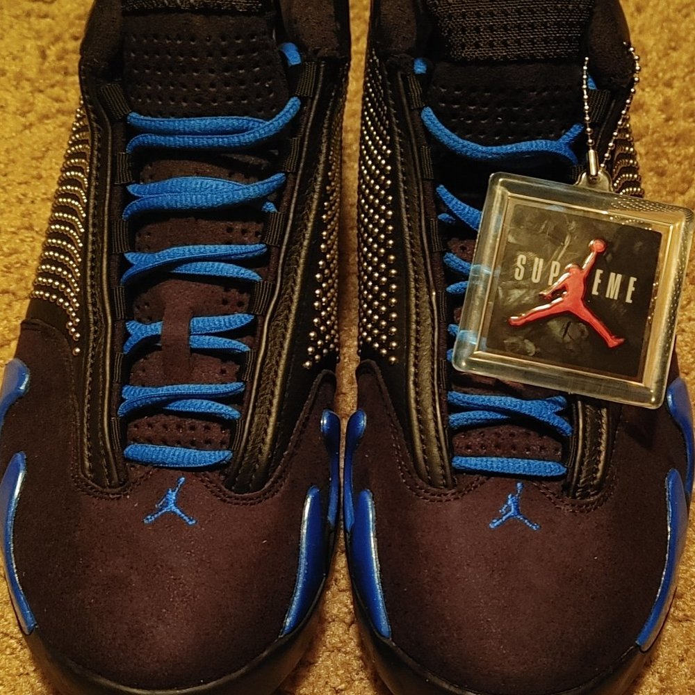 Supreme x Air Jordan 14 'Black Varsity Royal'